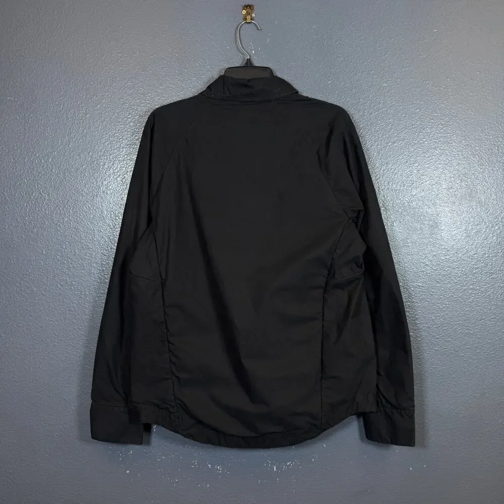 Nike esc S men’s black long sleeve button up cargo oversized shirt outdoor